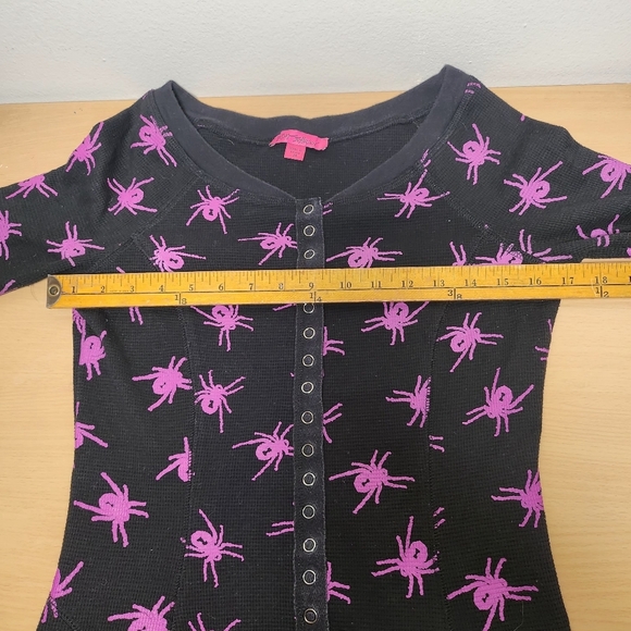 Betsey Johnson 2000s Y2K Witchy Cottagecore Whimsigoth Longsleeve Spider Dress M - Picture 5 of 9